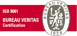 Logo of Bureau Veritas and ISO 9001